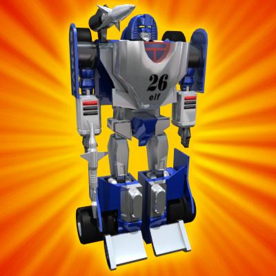 3D Model of Transforming Robot Toy - 3D Render 1